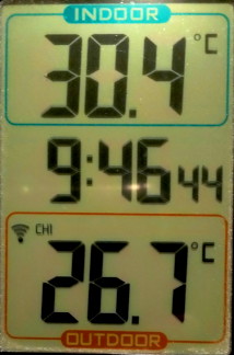 starting to cool
                                        outside