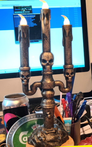 Halloween led
                                        "candle" holder