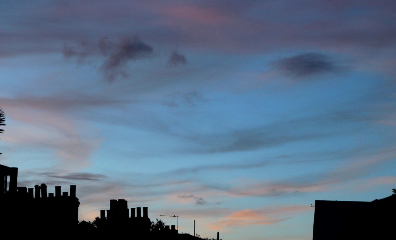 almost night sky