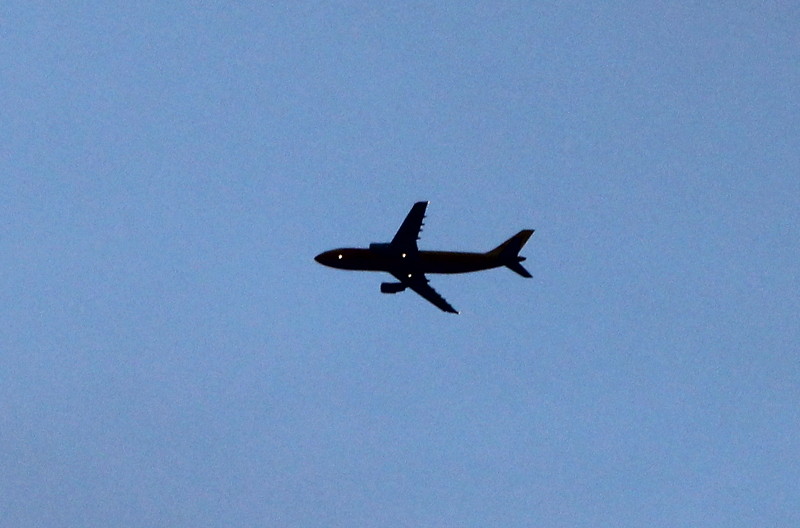 Silhourtte of plane