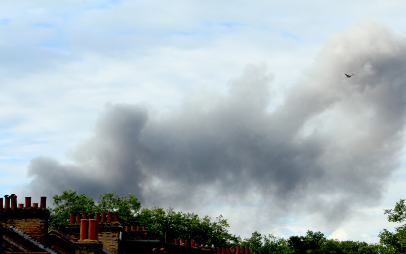 black smoke