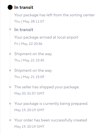 package tracking