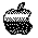 Grey scale Apple logo
