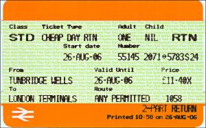 Return portion of ticket